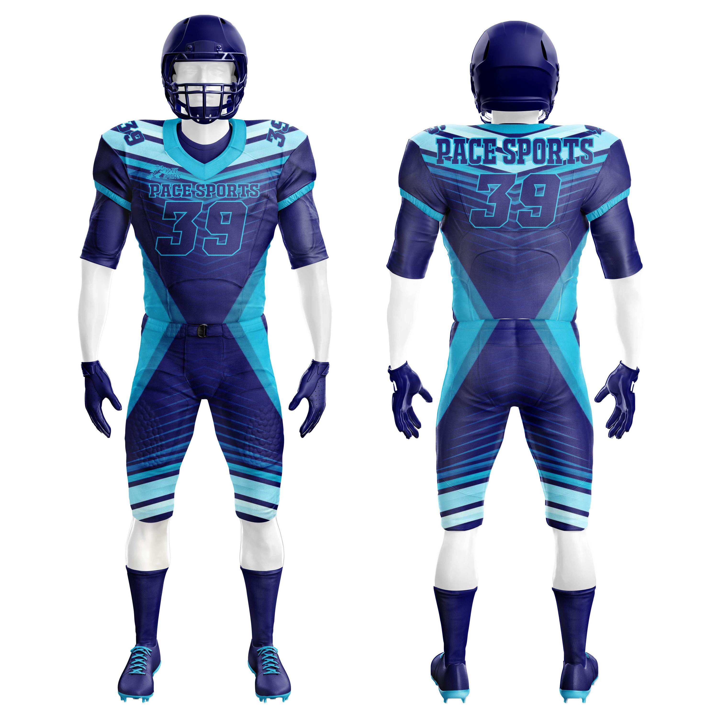Customized Youth Polyester Tackle Twill Jersey Short Sleeves Full 