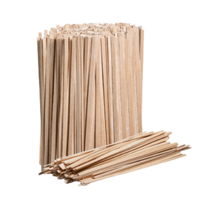 Customized 190mm Biodegradable Birchwood Stirrers Eco-Friendly <b>Compostable</b> Disposable Drink/Coffee Tableware for Home Use - Product Image 3