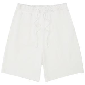 Youth Sweat Shorts <b>Brown</b> Baggy Blank <b>Men</b> Unisex Custom Cotton Fleece Pastel Vendor Organic - Product Image 2