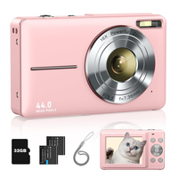 Kamera Digital Profesional Kompak 44 Megapiksel Terbaik dengan Zoom 16X, Video HD 1080P, untuk Fotografi