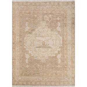 Alfombras de Lana Tejidas a Mano Color Marfil Thyme para el Hogar AKWL-1600 - Product Image 1