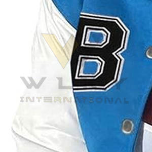 Vestes Lettermen respirantes de haute qualité pour femmes avec col montant Conception de logo personnalisé et traitement tricoté - Product Image 3