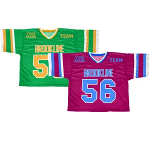 CUSTOM mesh jerseyT-shirts Design Your Own Full Sublimation Printing Y2K New Wholesale Stitched American Football Jerseys