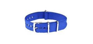 Bracelet de montre intelligente unisexe N71 bleu clair respirant, imperméable, en nylon souple, réglable, type sport, boucle en acier inoxydable 18-22 mm - Product Image 4