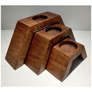 Wholesale Custom New Unique Handmade Wooden <b>Tealight</b> Holder Stand Large Any Customized Size Color Other Candle Holders Stand - Product Image 5
