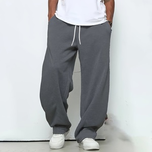 Pantalones de chándal holgados de forro polar para hombre, cálidos para invierno, informales, de ajuste suelto, para gimnasio, entrenamiento, correr, ropa de calle - Product Image 1