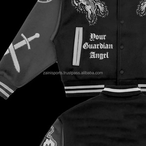 Veste universitaire vierge pour hommes vente en gros veste bombardier Letterman pour université veste universitaire pour hommes - Product Image 5