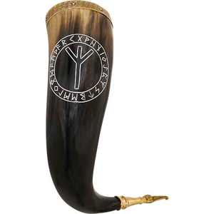 Authentique corne à boire viking nordique pour le miel et la bière avec un prix abordable Corne à boire viking faite à la main - Product Image 1