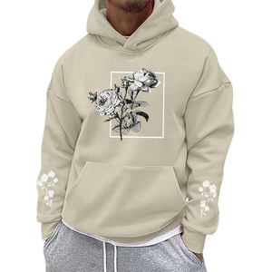 2025 Premium de haute qualité personnalisé surdimensionné basiques imprimé à capuche vêtements d'entraînement coton pull hommes à capuche - Product Image 4