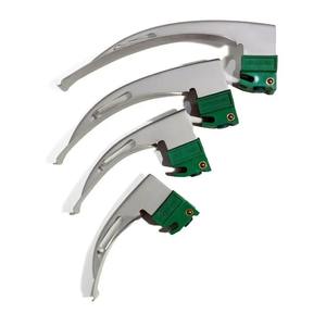 Laryngoscope à fibres optiques Prix de gros 9 lames Laryngoscope Mac Miller Matériel en acier inoxydable Approuvé CE - Product Image 3