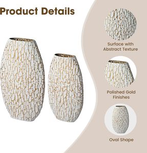 Vase à fleurs contemporain en fer blanc vieilli-Vase de table côtier de luxe de couleur et de taille personnalisable pour la décoration intérieure de mariages - Product Image 3