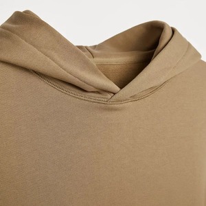 Sweat à capuche pour homme de haute qualité, sans cordon, en molleton de coton lourd, respirant, pour l'hiver - Product Image 4