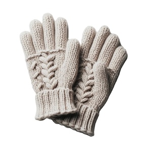 Meilleurs gants en laine mérinos rayés, tricotés à la main, luxueux, de style himalayen, doublure en polaire, compatibles avec les écrans tactiles, longueur poignet pour - Product Image 2