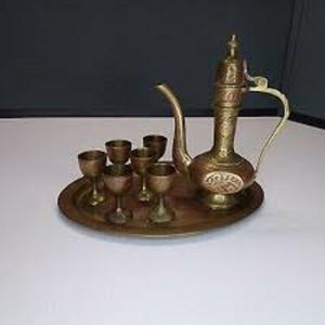 Vintage Brass Wine Goblet Engraved Handmade Chalice Metal Drinking Cup Antique Barware Wedding Gift Decorative <b>Drinkware</b> - Product Image 1