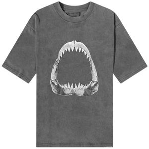 T-shirt unisexe en coton premium pour homme, col rond, noir, logo personnalisable, impression numérique sur écran, motif de lettres, anti-froissement, manches courtes - Product Image 1