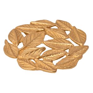 Posavasos con diseño de hojas Nature Touch Posavasos elegantes con motivos de hojas Posavasos de metal inspirados en hojas - Product Image 1