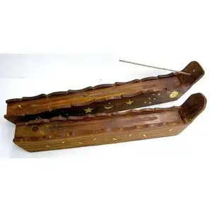Decorative Handmade Wooden Incense Stick And Cone Burner Holder Wholesale Handmade Wooden Incense Stand