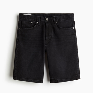 Custom Men's Raw DENIM <b>Baggy</b> <b>Jorts</b> Distressed Hem Embroidered Jeans Shorts Rhinestone Applique Streetwear Vintage Summer - Product Image 1