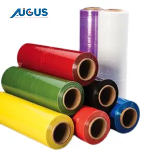 Augus bungkus palet pita PVC panas menyusut bungkus harga grosir transparan lakban-kemasan emas pemasok Vietnam pita kemasan