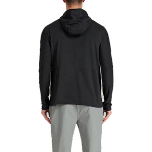 Bulk Athletic Performance Pullover Tops Custom Logo Running Tracksuit Quick Dry Gym Apparel Nylon Terry Made 1/4 <b>Zipper</b> <b>Jacket</b> - Product Image 3