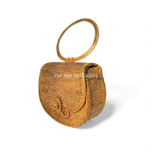 Handmade Rattan Handbag Natural Material <b>Woven</b> <b>Bag</b> Stylish Fashion Accessory for Women from Vietnam - Product Image 2