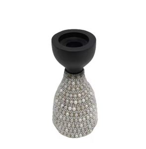 Portavelas de Lujo de Diseño en Hierro Plateado Mate con Acabado Pulido, Portavelas de Aluminio de la Mejor Calidad para Velas de Té, para Navidad - Product Image 6