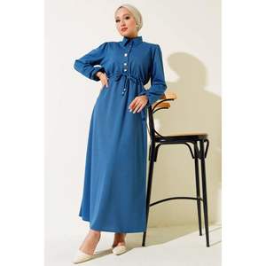 Vestido túnel cintura media plaqueta índigo - Product Image 2