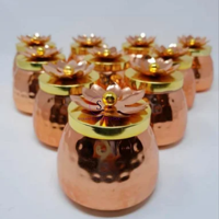 Nouveau dernier approvisionnement de mariage indien Matka boîtes cuivre belle Matka boîte pour invité retour cadeau fruits secs pot boîtes décoratives