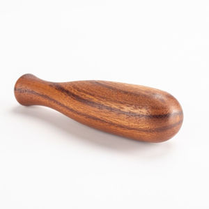 Juego de mortero y Maja redonda de madera de bambú de calidad Lux, utensilios de tamaño mediano hechos a mano, ideales para utensilios de cocina y cocina - Product Image 3