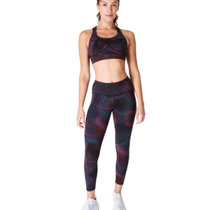 Custom Wholesale Women's Fitness Wear Solid <b>Pattern</b> Yoga Sports Bra and <b>Legging</b> Sets Active Wears - Product Image 4