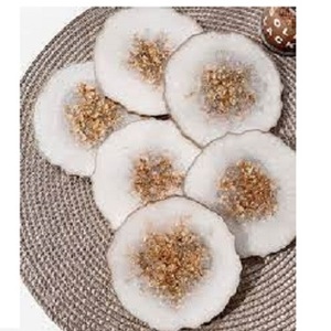 Juego de Posavasos de Resina Clásicos de Diseño Personalizado, Venta Caliente, OEM ODM, Disponibles en Stock para Hogar, Cocina, Hotel, Restaurante, Té y Café - Product Image 5