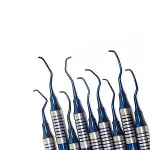 OR Grade 9 Pcs Gracey Curettes parodontales manche creux détartreurs colorés ensemble dentaire en acier inoxydable instruments chirurgicaux CE - Product Image 6
