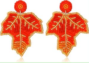 Pendientes de Cuentas Hechos a Mano, Bordado de Cuentas Multicolor, Pendientes de Cuentas Rosas Hechos a Mano, Accesorio de Moda, Artesanía - Product Image 2