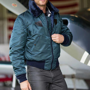 Chaqueta Bomber Varsity de Lona para Hombre, Personalizada, de Alta Calidad, con Logotipo Frontal, Servicio OEM Premium - Product Image 6