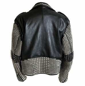 Elegante chaqueta de cuero genuino para hombre, cómoda chaqueta de cuero informal para la calle, diseño personalizado, chaqueta de moda OEM para hombre - Product Image 6