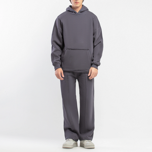 Conjunto de Sudadera con Capucha y Pantalones Deportivos Holgados para Hombre, Ropa Casual de Calle, Atuendo Diario Dinámico, Estilo Deportivo para Uso Diario - Product Image 1