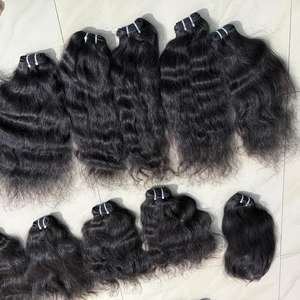 Paquete de Cabello Humano Natural Virgen Sin Procesar de un Solo Donante, Malasio e Indio, con Cutícula Alineada, Calidad de Mayorista - Product Image 5