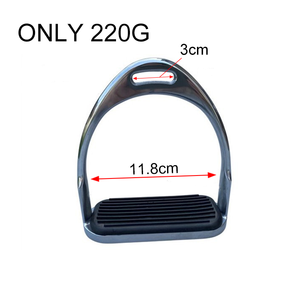 Étriers de selle en acier inoxydable imprimé de haute qualité, légers, en alliage, avec coussin en caoutchouc, antibactériens, sécurité équestre, sports équestres - Product Image 1