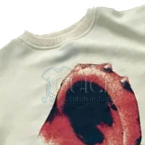 T-shirt pour homme à double couche personnalisé, mélange polyester/coton, respirant, séchage rapide, écologique, léger, manches longues, col rond - Product Image 3