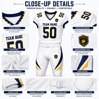 Ensemble d'uniformes de football personnalisés pour adultes, rembourrés, 100 % polyester, antibactériens, maillot et pantalon de l'équipe USA 2026, fabricant OEM Bossjerseys