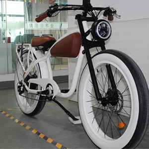 Best <b>Sales</b> Vintage E <b>Chopper</b> Electric <b>Bike</b> with 48V 750W Wide Wheel - Product Image 2