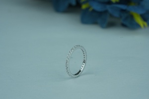 Anillo de moissanita de diamante cultivado en laboratorio de alta calidad corte redondo VS1 claridad IGI SGL certificado Oro rosa oro plata OEM ODM proveedor - Product Image 5