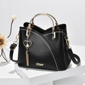 Bolsos <span class=keywords><strong>y</strong></span> Carteras de Lujo para Mujer, Nueva Moda 2025, Bolso de Hombro Casual con Colgante de Corazón - Product Image 2