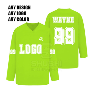 2025 Confortable Respirant Imperméable 100% Polyester Couleur personnalisée Nom de l'équipe personnalisé Prix bas Vente chaude Logo personnalisé Hockey sur glace - Product Image 3