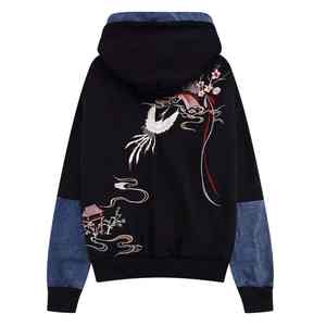 เสื้อฮู้ดทรงหลวมลำลองสำหรับผู้ชายเสื้อผ้าฤดูหนาวทำจากโพลีเอสเตอร์/ ผ้าฝ้ายแบบเย็บปัก - Product Image 5