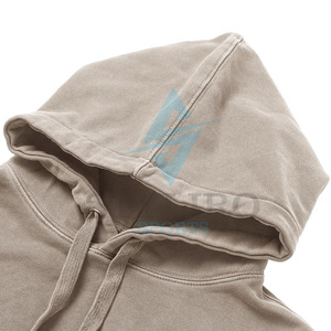 Sweat à capuche vintage oversize 100 % coton de haute qualité pour homme, personnalisable avec logo, coupe lourde, délavage acide - Product Image 5