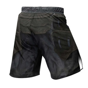 Shorts Profesionales de MMA al por Mayor, Lisos, Elásticos, de Poliéster y Spandex, Transpirables y Cómodos - Product Image 2