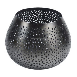 Pot de cire Votive en Nickel noir avec thème brillant, lampe à thé et porte-bougie, décoration de la maison, Design de dîner et de mariage - Product Image 2