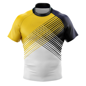 Camiseta de rugby sublimada de diseño personalizado de alta calidad, ropa deportiva transpirable y cómoda para adultos con camisetas con logotipo, opciones de tamaño - Product Image 2