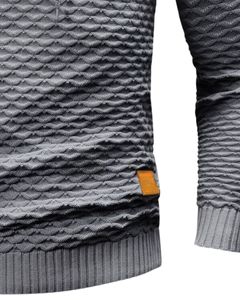 Manufacturer <b>Men</b> Grey Textured <b>Hoodie</b> Pullover Long Sleeve Casual Sweatshirt Streetwear Winter Wear With Hood Drawstring Design - Product Image 6